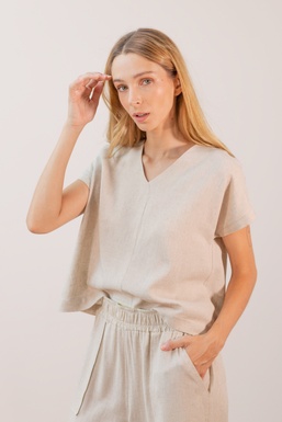 2502135 Blusa Tostado