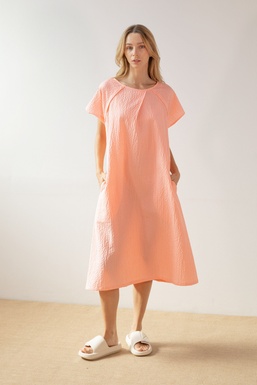 2502256 Vestido Vichy Naranja