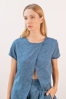 2502262 Blusa Azul Pavo