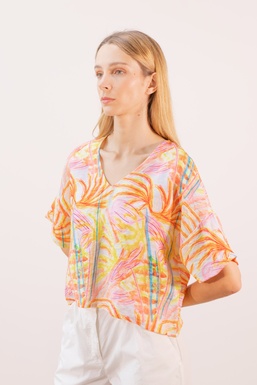 2502272Cap Blusa Estampado Selva