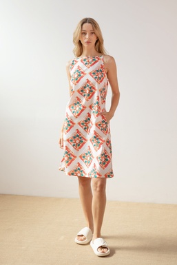 2502279 Vestido Estampado Mosaico