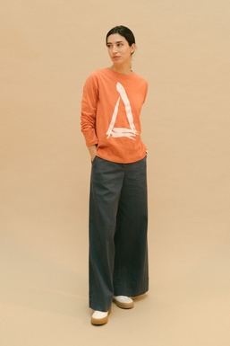 2503105Cap T-shirt Orange A