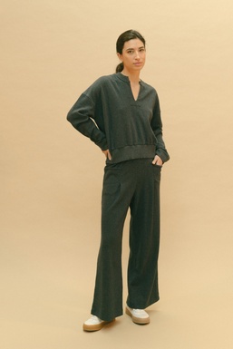 2503119 Pant Grey Herringbone