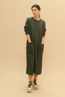 2503121 Dress Grey Herringbone