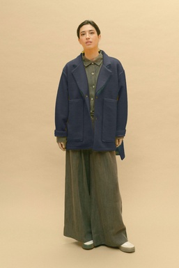 2503122Cap Coat Blue  