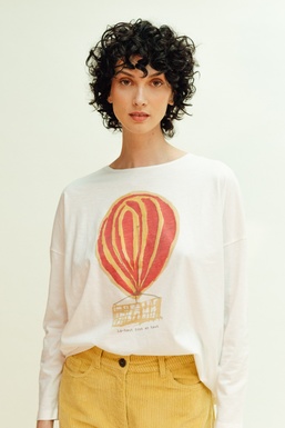 2504104Cap T-shirt Ecru balloon