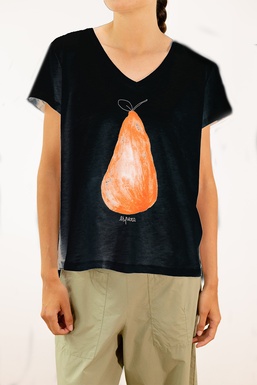 2601142BCap Camiseta Negra Pera