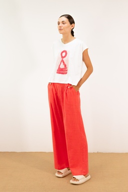 2601147Cap Camiseta Cruda Étnico