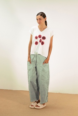 2601490B Pantalón Verde piedra