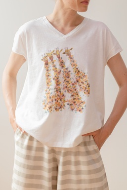 2602103Cap Camiseta Cruda Jirafa 