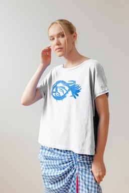 2602106B Camiseta Blanca Pez