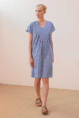 2602247 Vestido Vichy Azulón