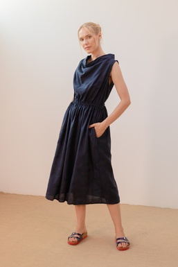 2602256 Vestido Azul Marino