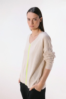2603385B Jersey Crudo Raya Flúor Delante