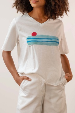 2501101 Camiseta Cruda Mar
