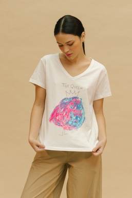 2501106C Camiseta Cruda The Queen