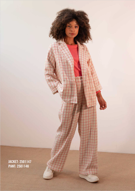 2501147 Americana Cuadros rojos