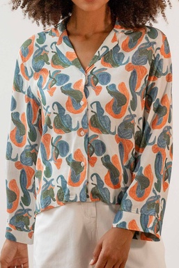 2501276Cap Blusa Estamp. Flor carnívora